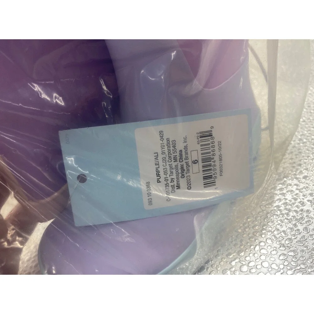 Western Chief Kids Colorblock Rain Boots Purple Blue Pink Waterproof Pull On New